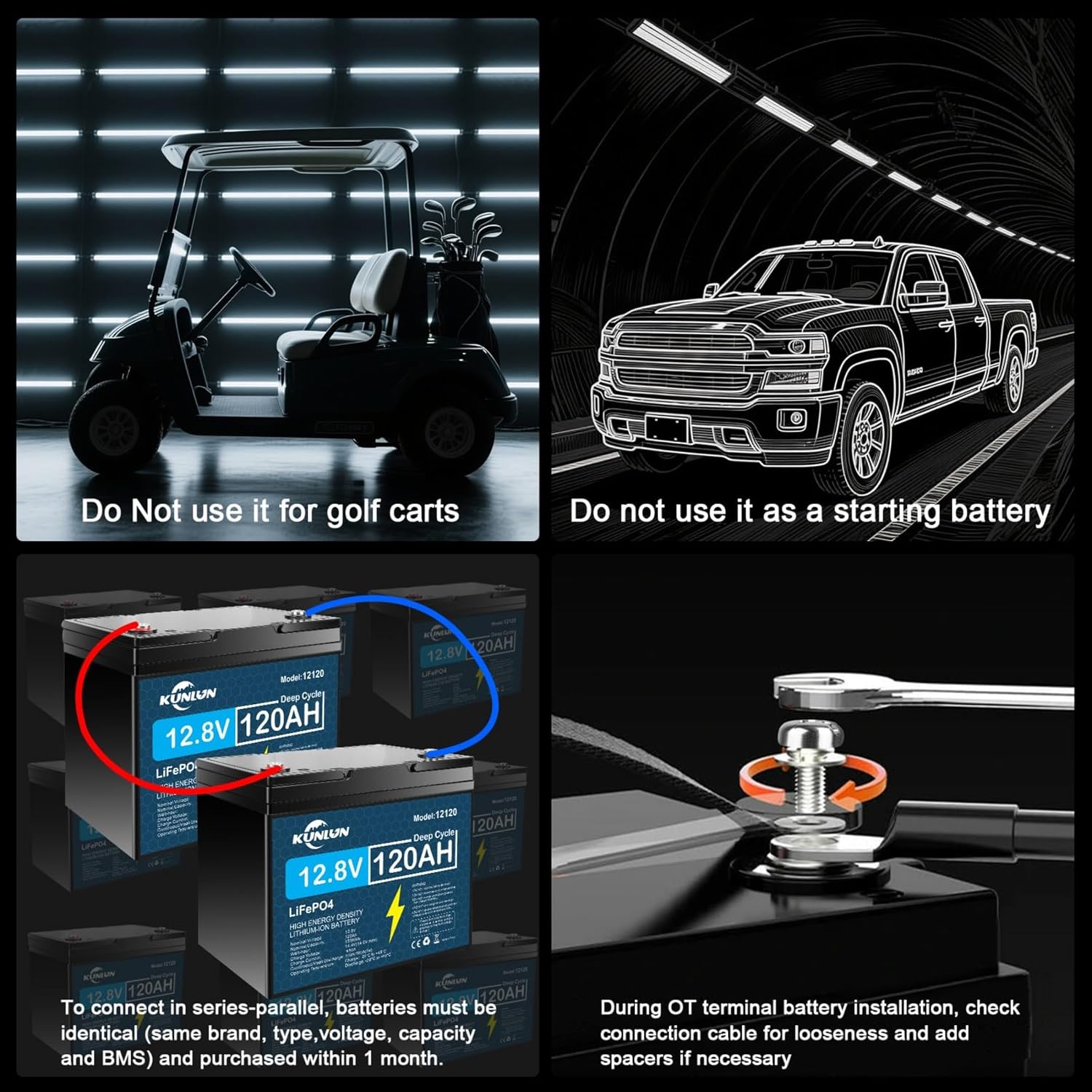Product description 120Ah LiFePO4 Battery 120Ah LiFePO4 Battery Previous page 12V 120AH LiFePo4 Lithium Battery Parallel Next page   RV Batteries  Marine battery