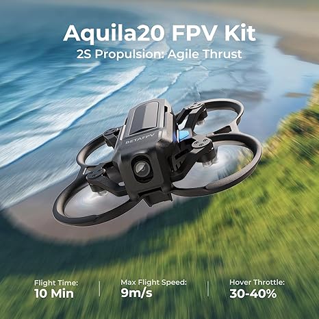 Flash Sale 🔥BETAFPV Aquila20 FPV RTF Kit | Save Big Now ✅ Altitude Hold, VR04 DVR Goggles & LiteRadio 4 SE, Fly Indoor/Outdoor as a Beginner