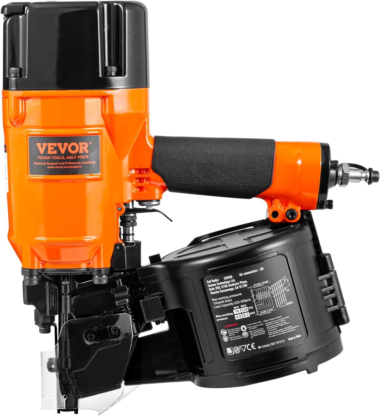 🔥Summer Sale🔥VEVOR Coil Siding/Framing Nailer