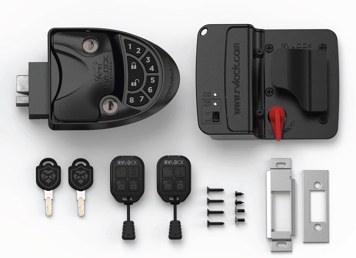 💥 Limited-Time Offer ⚡ RVLOCK V4 Durable Metal RV Door Lock (with Keypad & Remote) — A Premium Replacement Lock Designed Specifically for Trailers. A Secure and Convenient Keyless Upgrade Solution for RV Doors, Featuring Patented Security Technology.