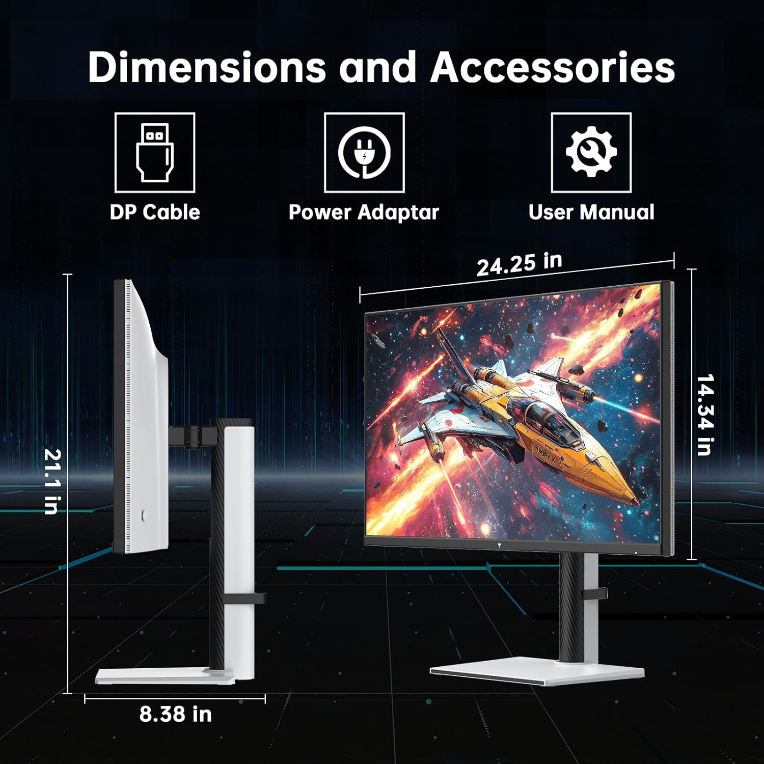 🎮 LIMITED TIME OFFER- 27 Inch Ultra-Fast 320Hz Gaming Monitor [Various Hz/Specs Available] - 1440P QHD Fast IPS Computer Screen with Adaptive-Sync & HDR400 for PC & PS5 ⚡