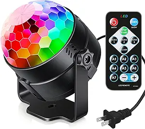 6 Arms Moving Head DJ Lights, Quality Metal Casing, 150W Disco Stage Light with RGBW 4-in-1 LED, DMX-512 & Sound Activation & Remote Control, Laser Party Lights for Bar, Wedding, Club Live House
