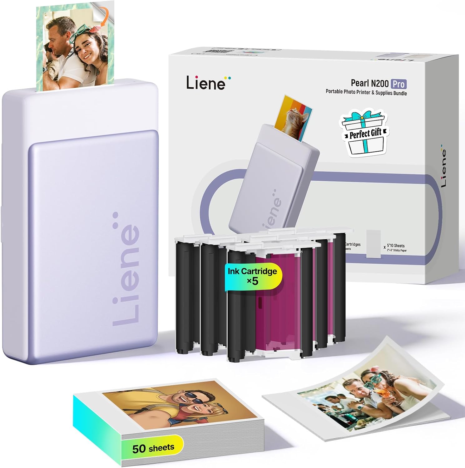 📸✨ Liene Pearl N200 Pro Portable AI Photo Printer – Smart, Instant, Creative, Pocket-Sized Fun ✨📱
