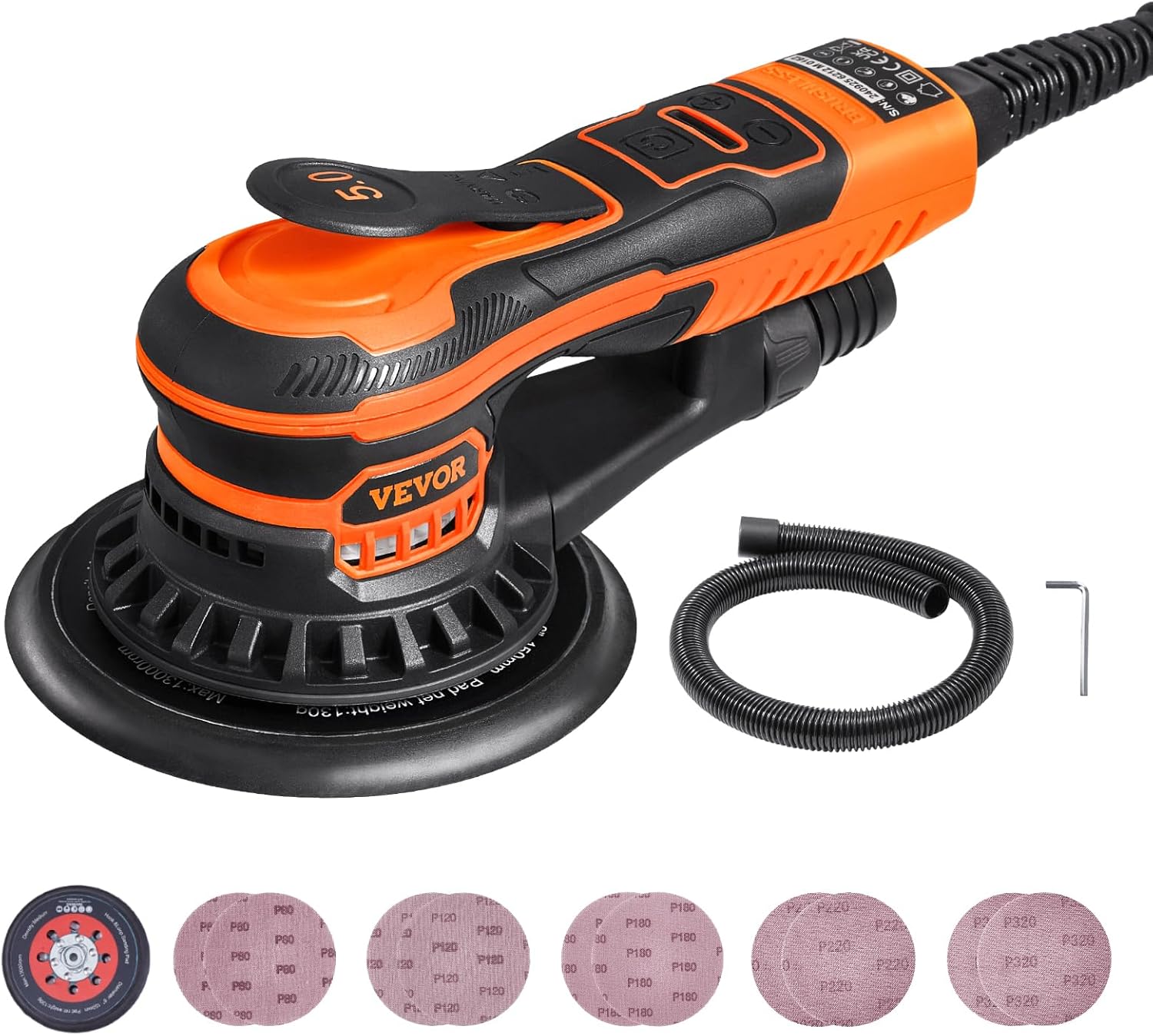 🔥Summer Sale🔥VEVOR Random Orbital Sander 5 & 6-Inch