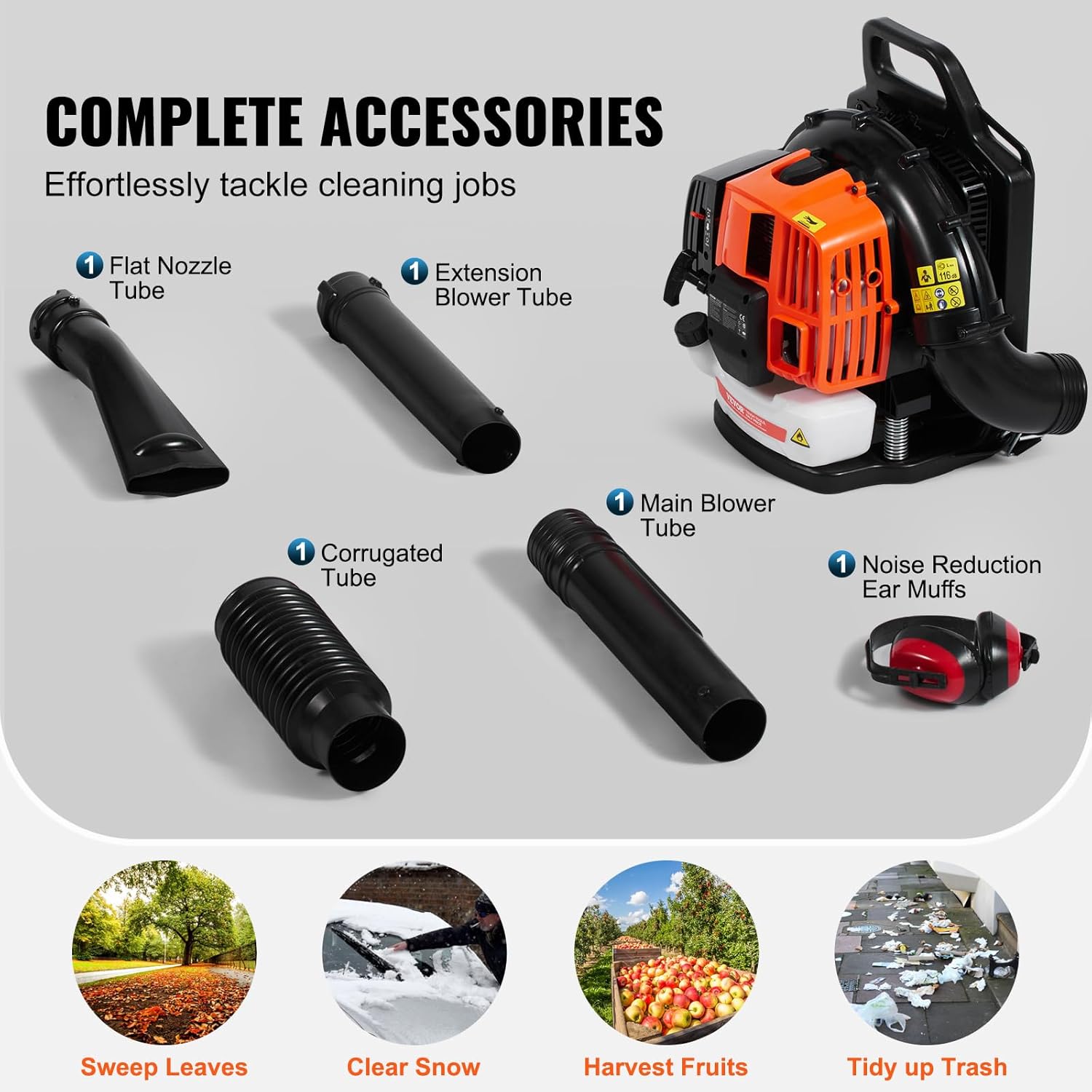 🔥Final Moments🔥63CC Backpack Leaf Blower Gas Powered