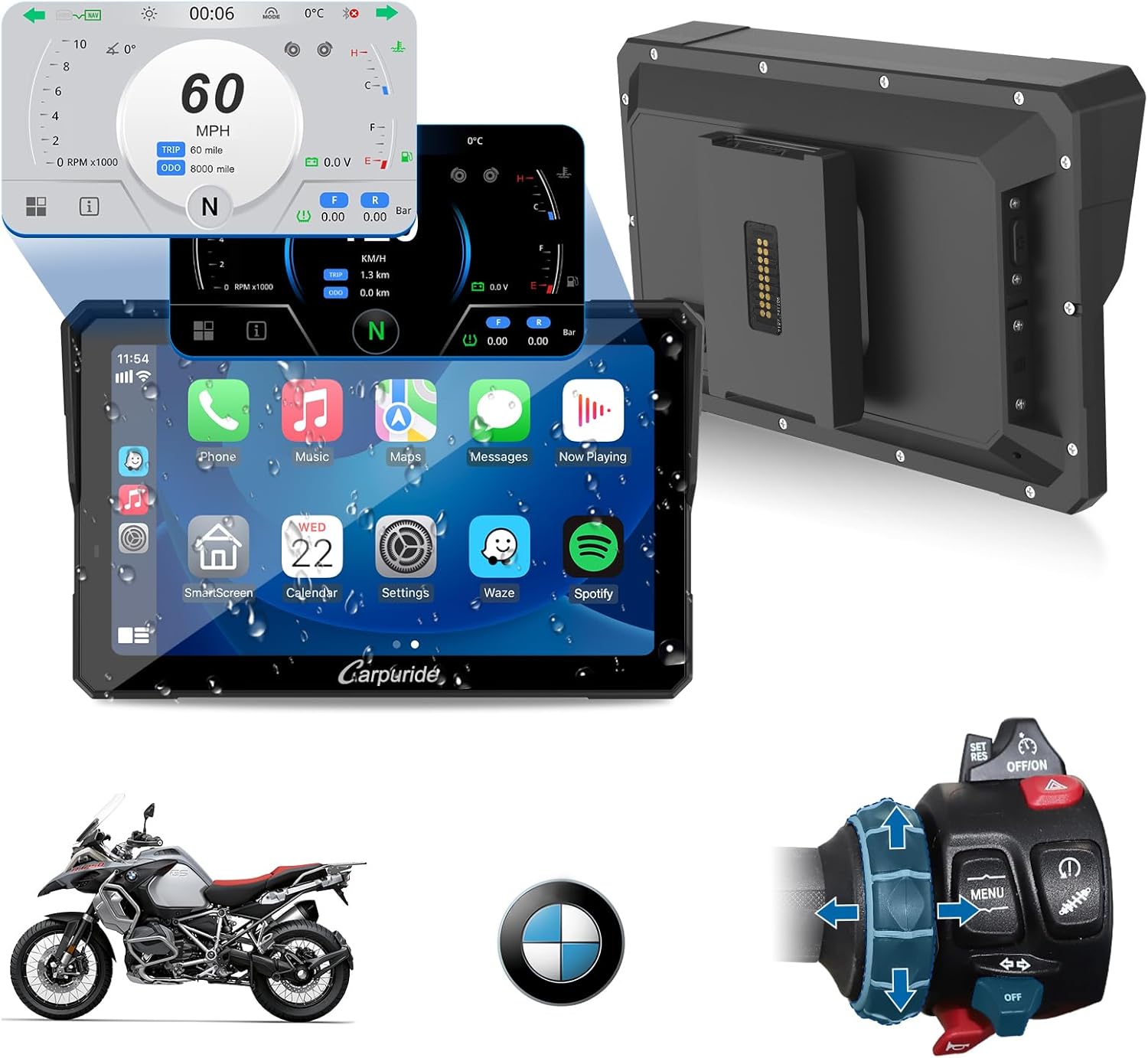 🔥Final Moments🔥CARPURIDE W702BS for Motorcycle CarPlay & Android Auto
