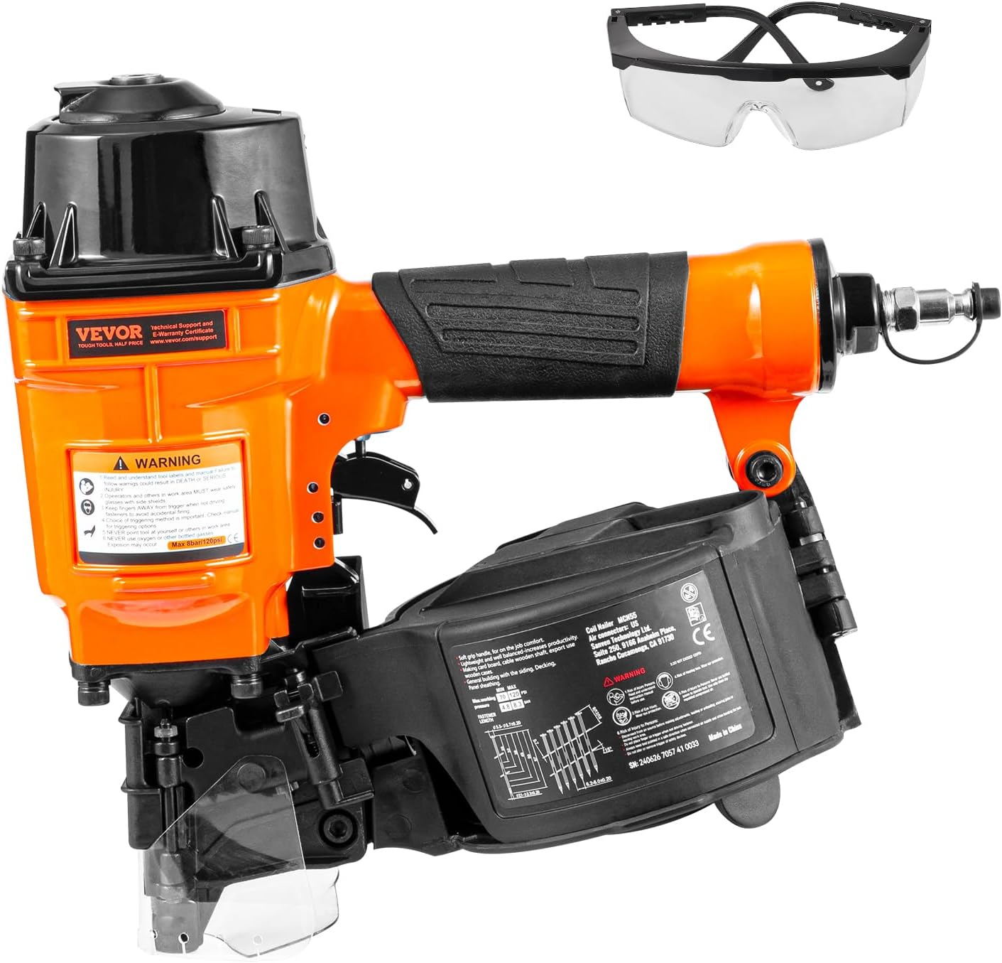 🔥Summer Sale🔥VEVOR Coil Siding/Framing Nailer