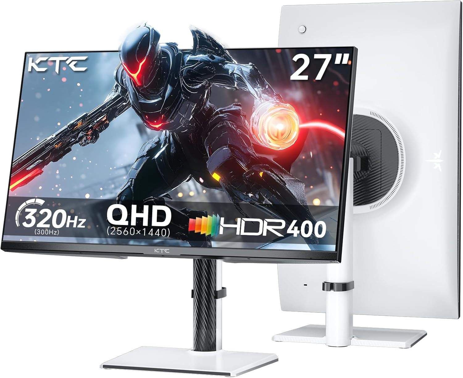 🎮 LIMITED TIME OFFER- 27 Inch Ultra-Fast 320Hz Gaming Monitor [Various Hz/Specs Available] - 1440P QHD Fast IPS Computer Screen with Adaptive-Sync & HDR400 for PC & PS5 ⚡
