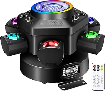 📢 Limited-Time Promotion 🔥Moving-Head DJ Light — Integrating RGB Starlight, Rotating Magic Ball, and LED Matrix
