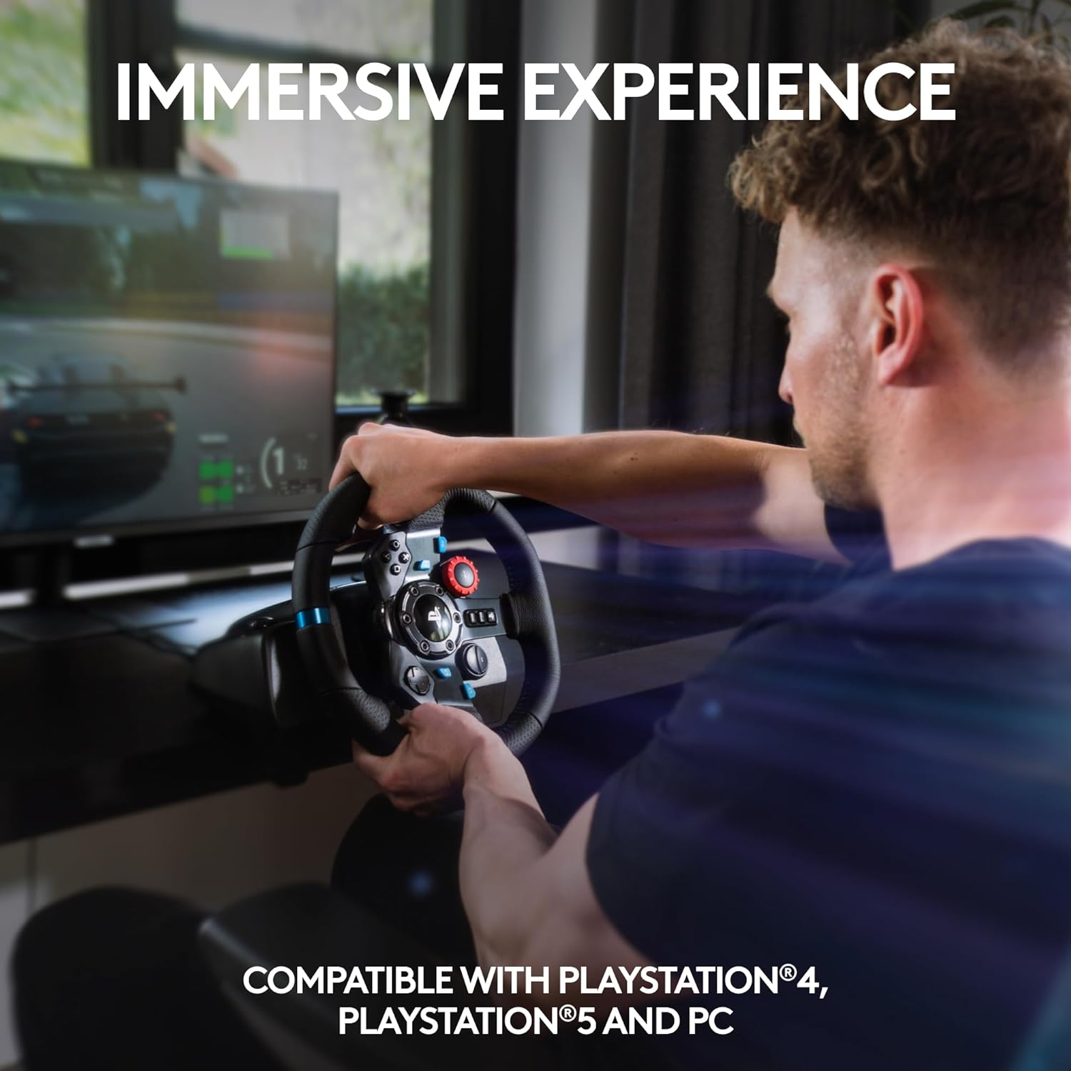 🏆Flash Sale⚡🏎️Logitech G29 Driving Force Racing Wheel and Floor Pedals