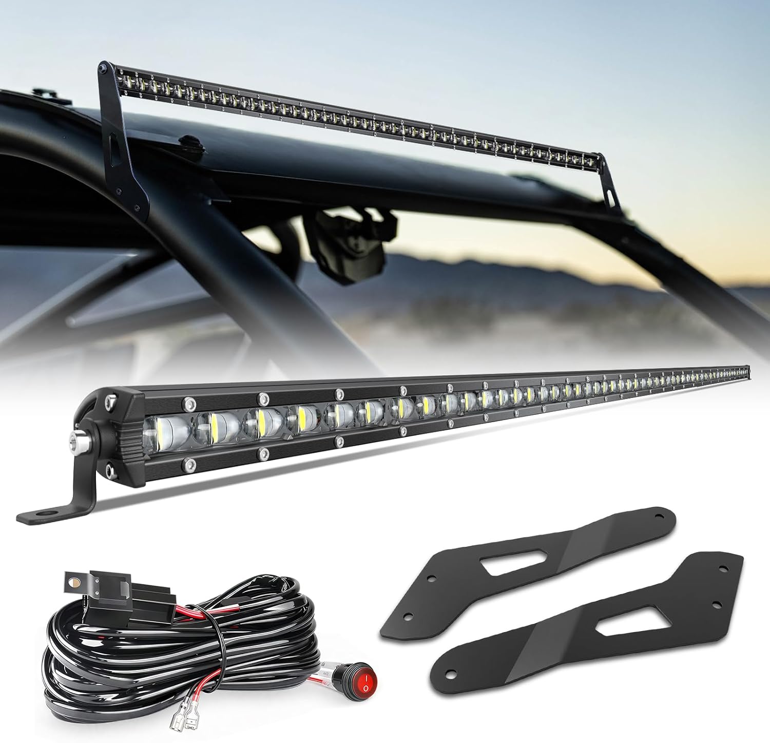 #💥Special Offers⚡💡KC HiLiTES 91308 Gravity Pro6 LED Light Bar - 50" Combo System
