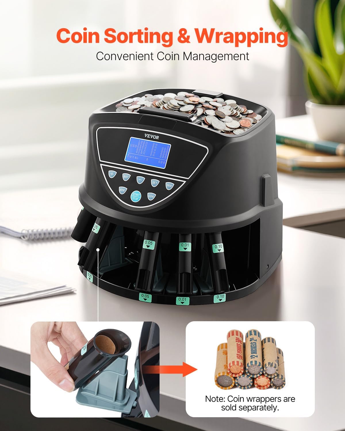 🔥Final Moments🔥VEVOR Upgraded Coin Counter & Sorter