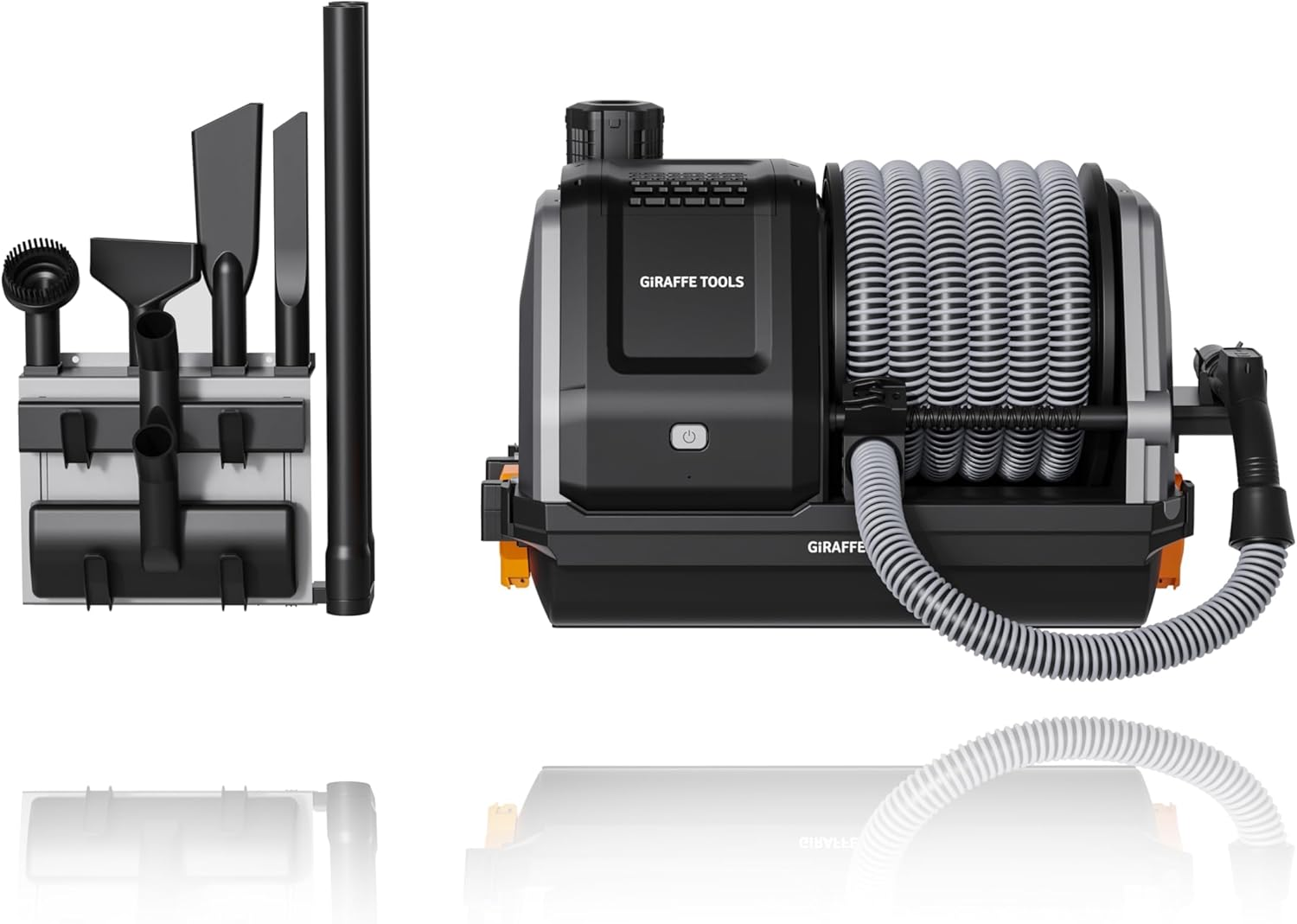 ⚡ FLASH SALE ⚡ Giraffe Tools Grandstorm Wall Mount Wet Dry Vacuum with 30FT Retractable Hose, Heavy Duty Garage Vacuum Cleaner