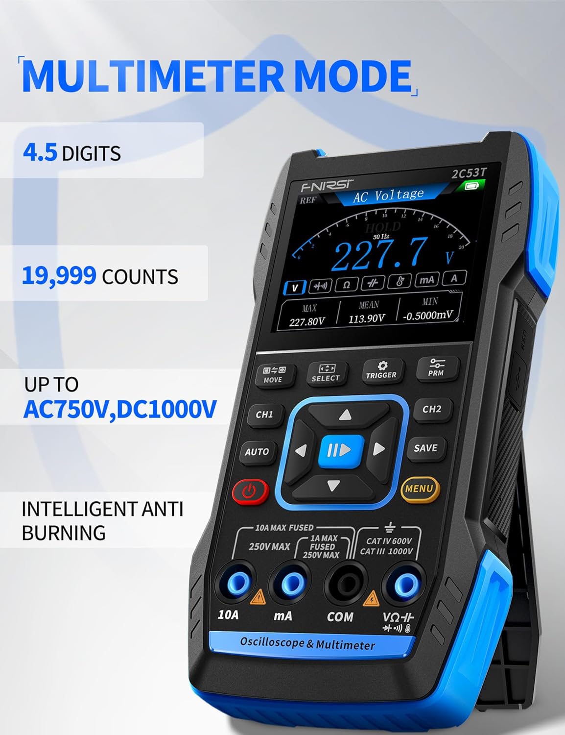 🔥Summer Sale🔥FNIRSI 2C53T Upgraded Handheld Oscilloscope