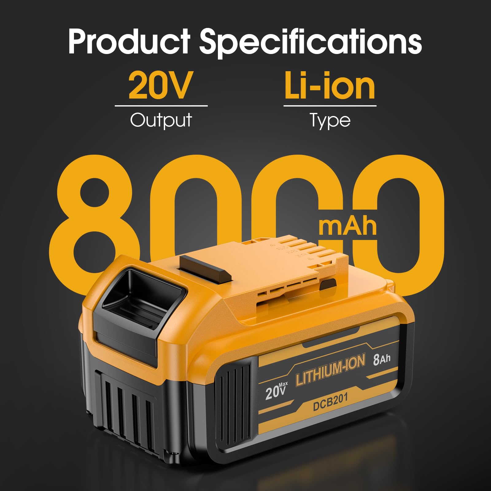 8.0Ah Replacement Battery