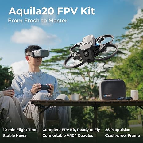 Flash Sale 🔥BETAFPV Aquila20 FPV RTF Kit | Save Big Now ✅ Altitude Hold, VR04 DVR Goggles & LiteRadio 4 SE, Fly Indoor/Outdoor as a Beginner