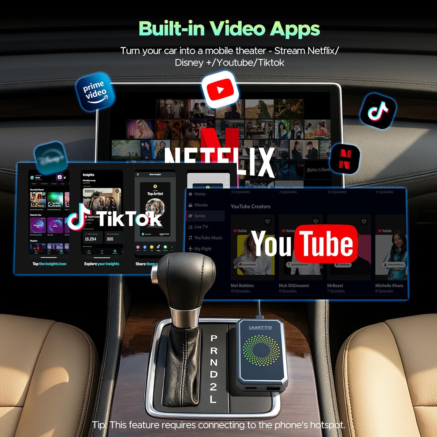 📺🔥3-in-1 Wireless CarPlay Android Auto Adapter – Smart Streaming, Wireless Freedom, Ultimate In-Car Entertainment 🚗✨