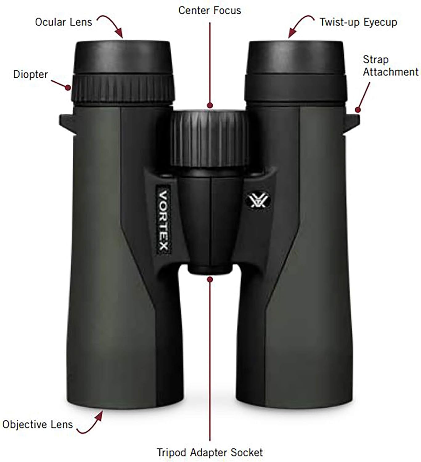 Vortex Crossfire HD Binoculars – Crystal-Clear, Rugged, Waterproof, Lifetime Warranty
