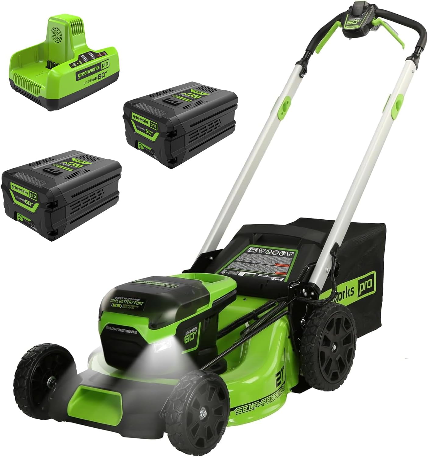 Greenworks 80V 21" Self-Propelled Cordless Lawn Mower