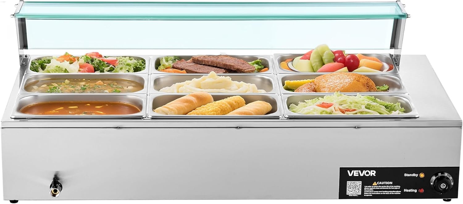 9-Pan Commercial Food Warmer