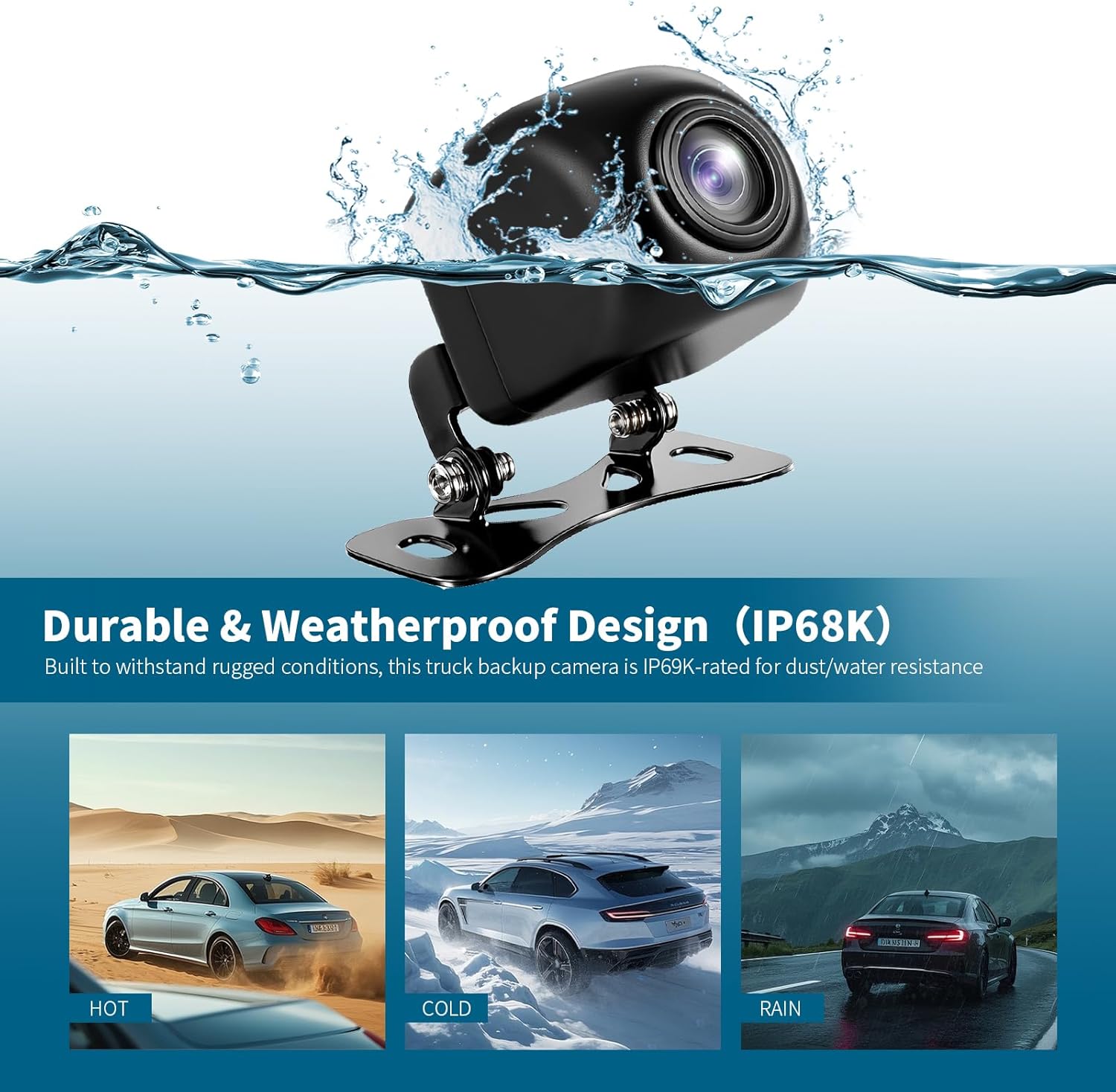 Backup Camera for Cars AHD 1080P 170 Degree Wide View Angle Rear View Camera