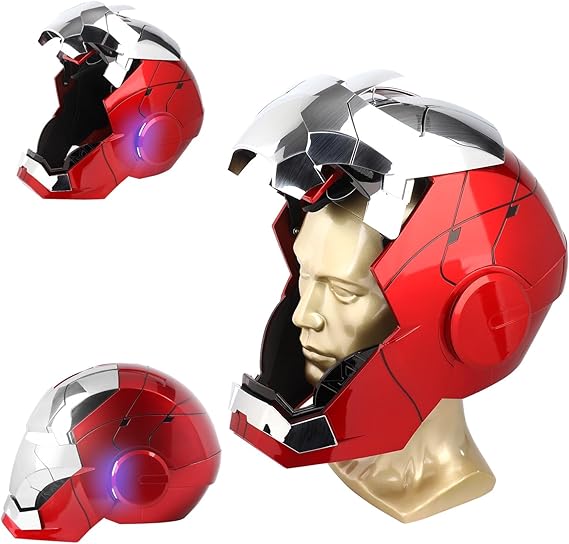 Iron-Man MK 5 Wearable Electronic Helmet with Voice & Remote Control, LED Eyes & Sound Effects