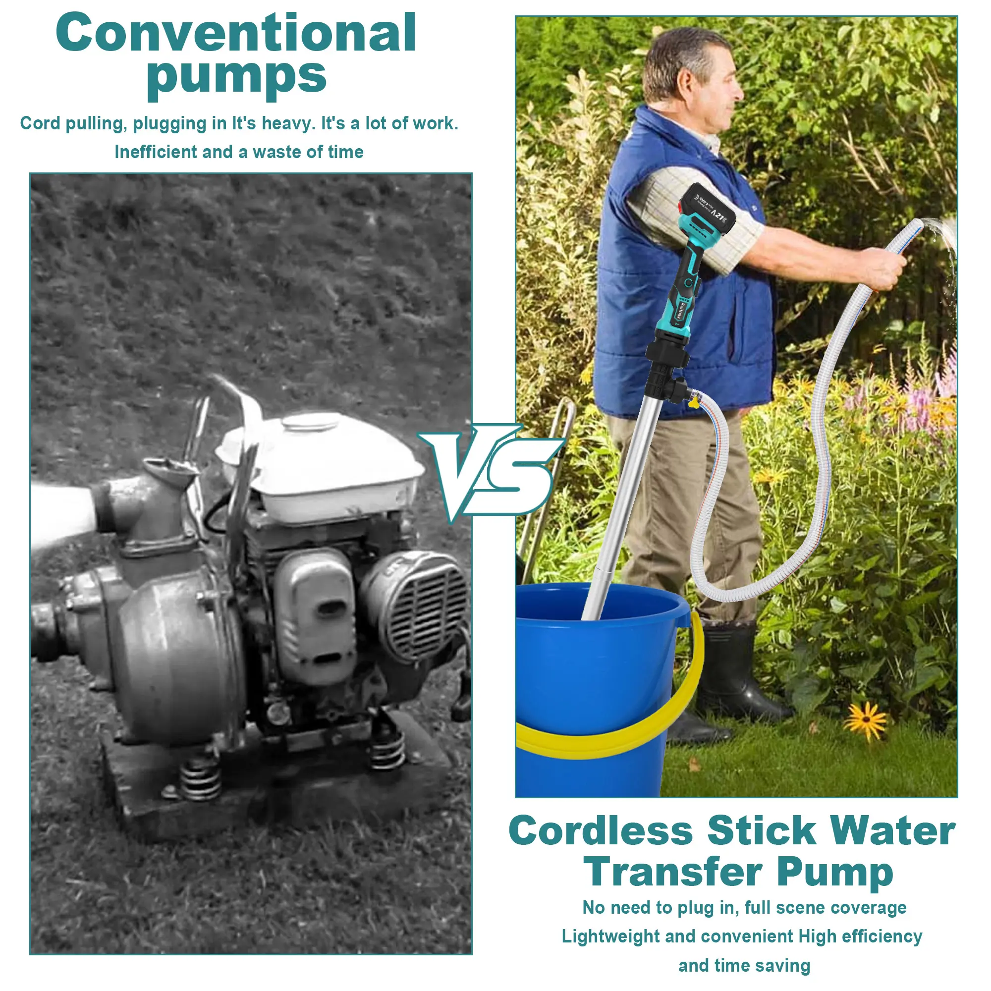 Cordless Stick Water Transfer Pump