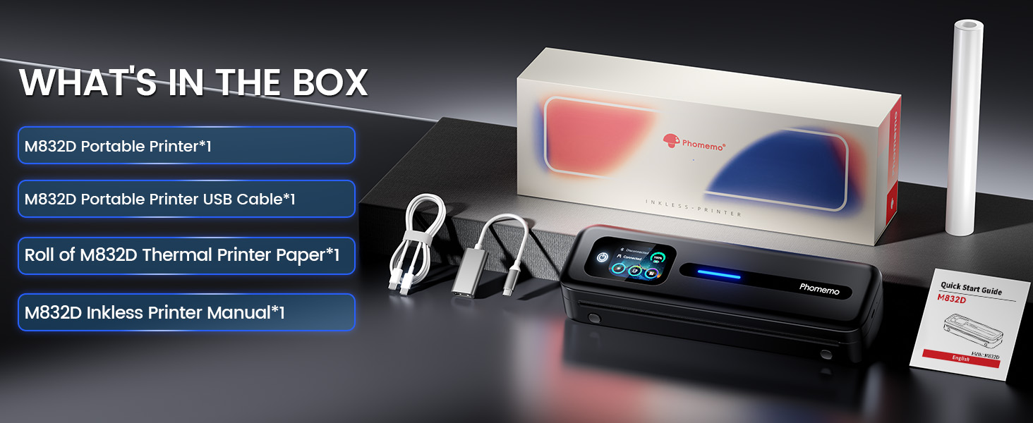 M832D Portable Thermal Printer