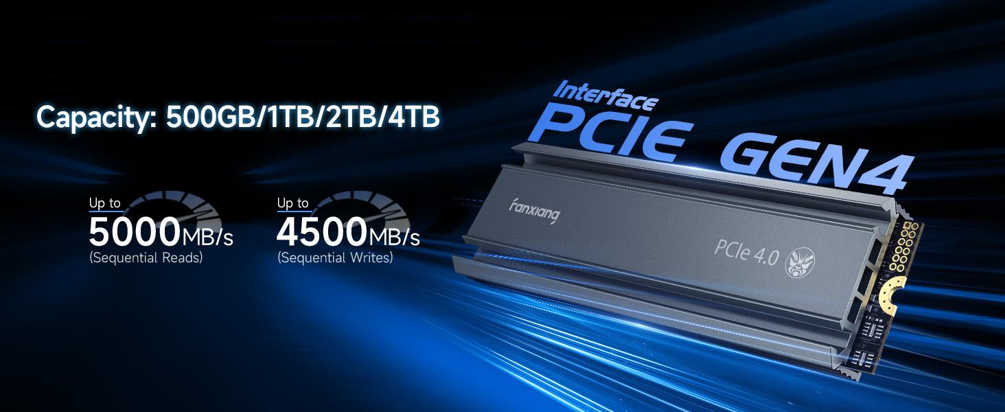 FANXIANG S660 500GB/1TB/2TB/4TB PCIe 4.0 NVMe M.2 SSD for PS5/Gaming Consoles/PC, Internal Solid State Drive with Heatsink, Read Speeds Up to 5000MB/s summerwins FANXIANG S660 500GB/1TB/2TB/4TB PCIe 4.0 NVMe M.2 SSD for PS5/Gaming Consoles/PC, Internal Solid State Drive with Heatsink, Read Speeds Up to 5000MB/s summerwins