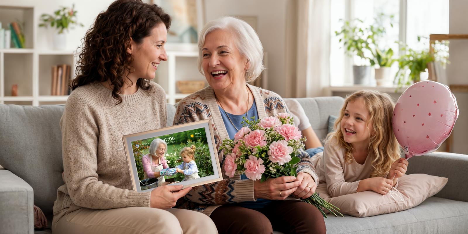 ARZOPA WiFi Digital Touch Screen Photo Frame Free Unlimited Cloud Storage Touchscreen 120s Video Frame PhotoFrame Digital Picture Frame Auto Rotate for Gift Idea