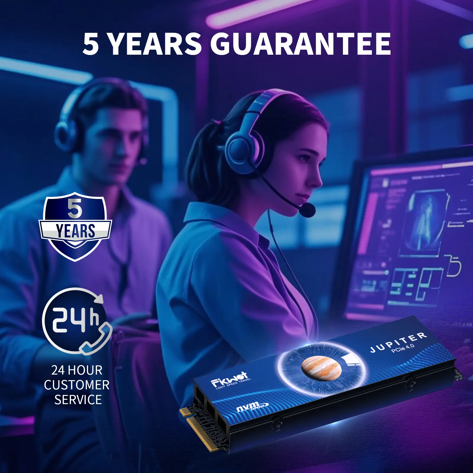 FIKWOT Internal Gaming SSD, M.2 2280 PCIe Gen 4x4 NVMe 3D NAND - FX991 (High-Conductivity Graphite Heatsink)/FX910 (Heatsink), 500GB/1TB/2TB/4TB, Up to 7300MB/s Read Speed, PS5-Ready for Laptop/Desktop,summerwins