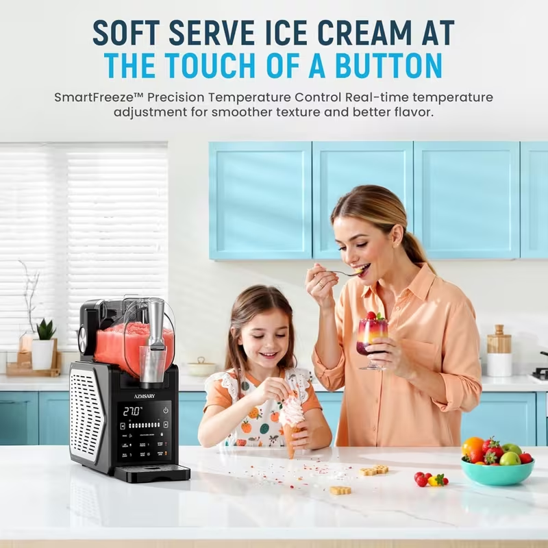 🔥Limited Offer🔥Slushie Machine, 85Oz Ice Cream Machine And Slushy Machine for Home Use, 