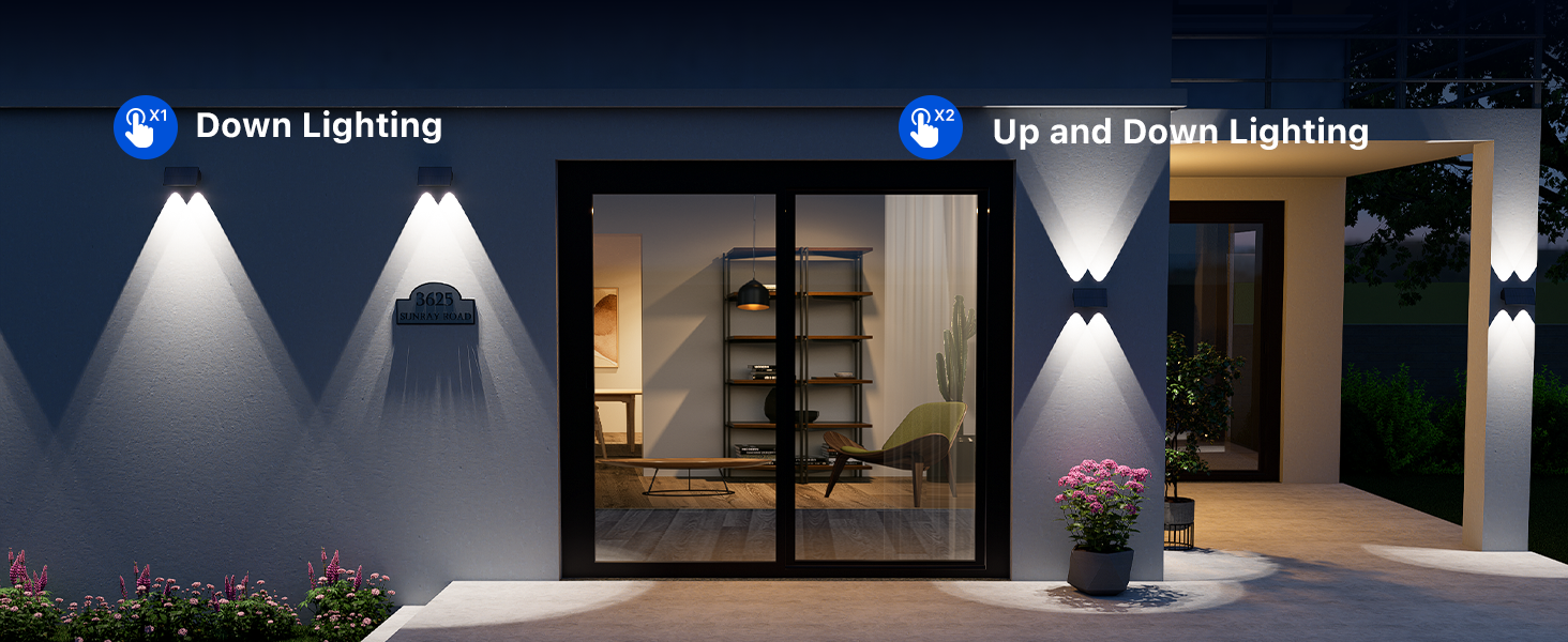 wall solar pack led exterior light