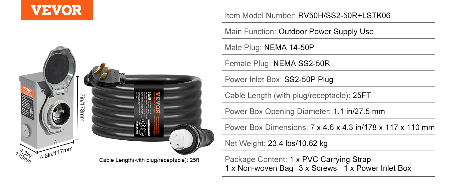 generator to house power cord