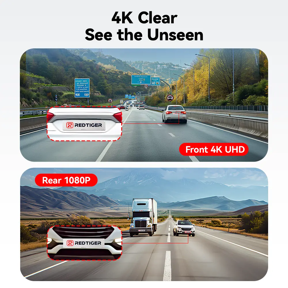 4K Dash Camera with 64GB Card