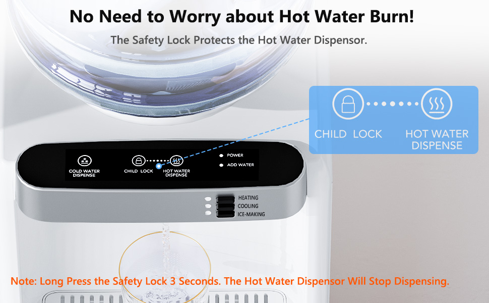 Water Dispenser with Ice Maker Function