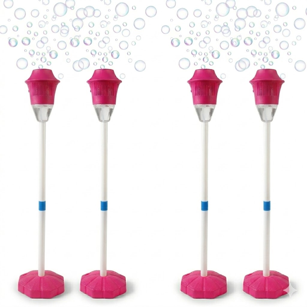 🛒BEST SELLER🚀SEESE Bubble Maker For Kids - Adjustable Height Stand, Auto Blaster with Music, Perfect for Backyard,FunIdeal for Outdoor Parties Holiday gifts