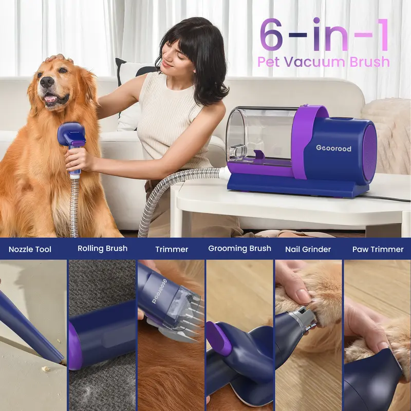 Pet Dog Grooming Vacuum Kit