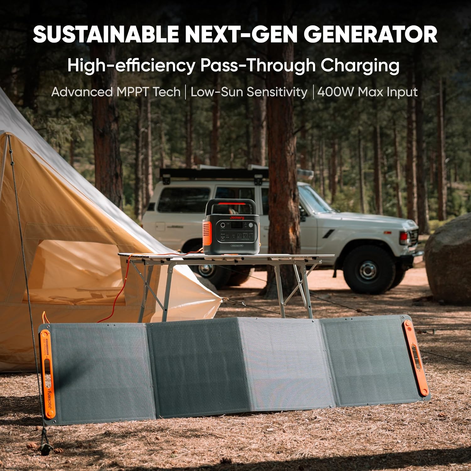Father's Day Gift – Jackery Solar Generator 1000 v2 (includes 100W solar panel): Supports 1-hour fast charging; suitable for outdoor activities, off-grid living, RV travel, and emergency backup.