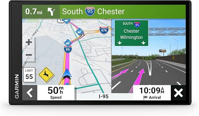 Mother's Day Limited-Time Offer - Garmin In-Vehicle GPS Navigator, featuring bright, clear, high-resolution maps and the Garmin Voice Assistant.