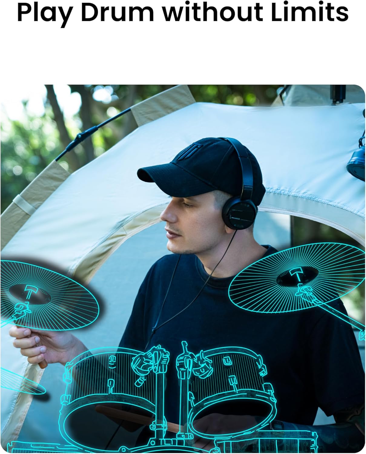 Playing drums will no longer disturb my family.