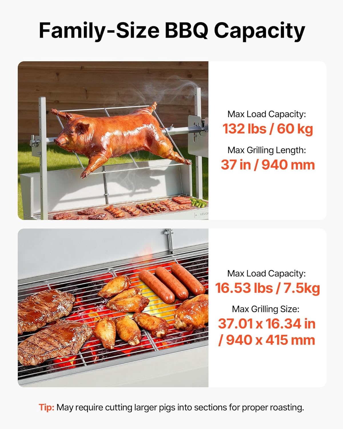 🔥Summer Sale🔥VEVOR Automatic Rotating Grill