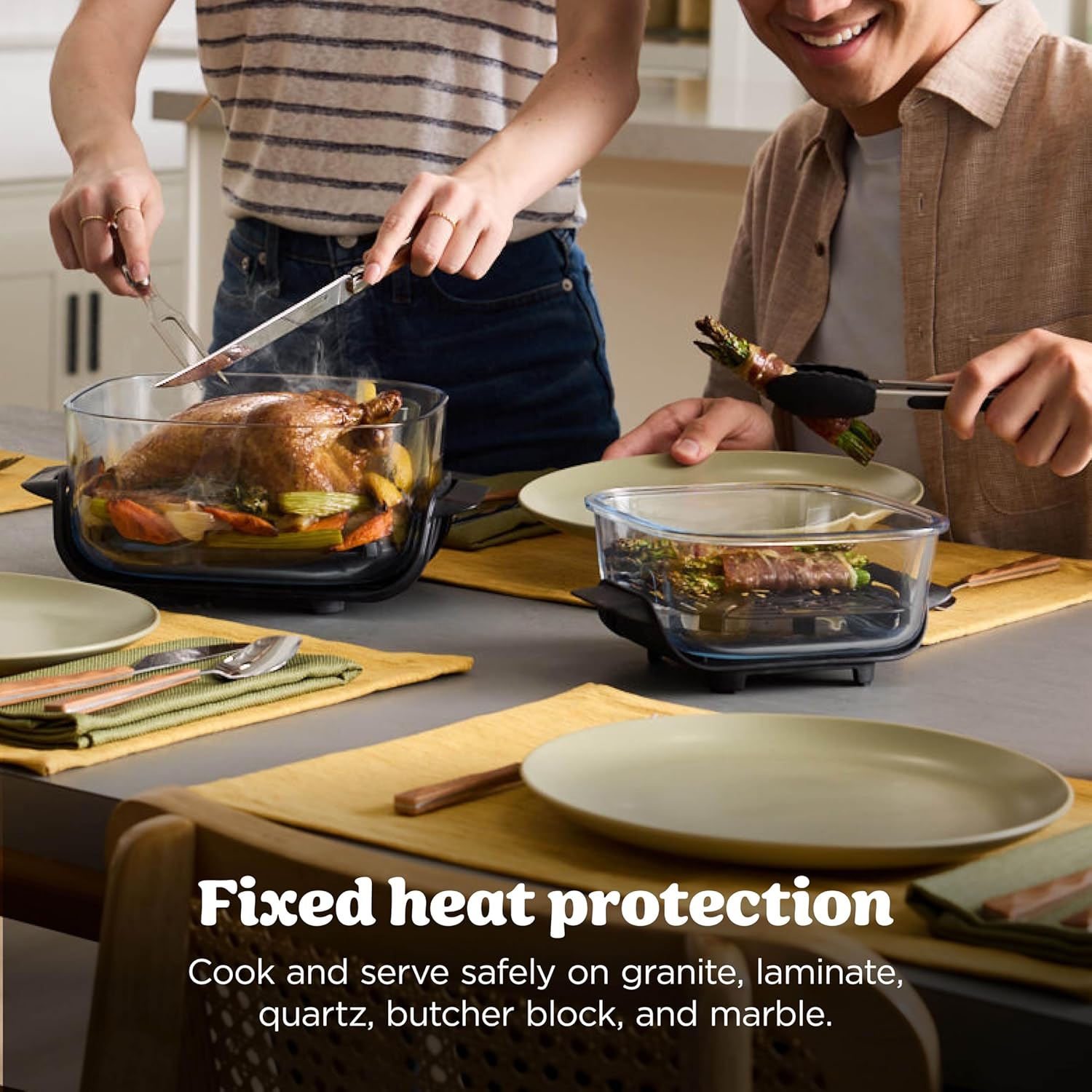 ⚡Final moments 70% OFF🍗🍖4-in-1 Glass Air Fryer