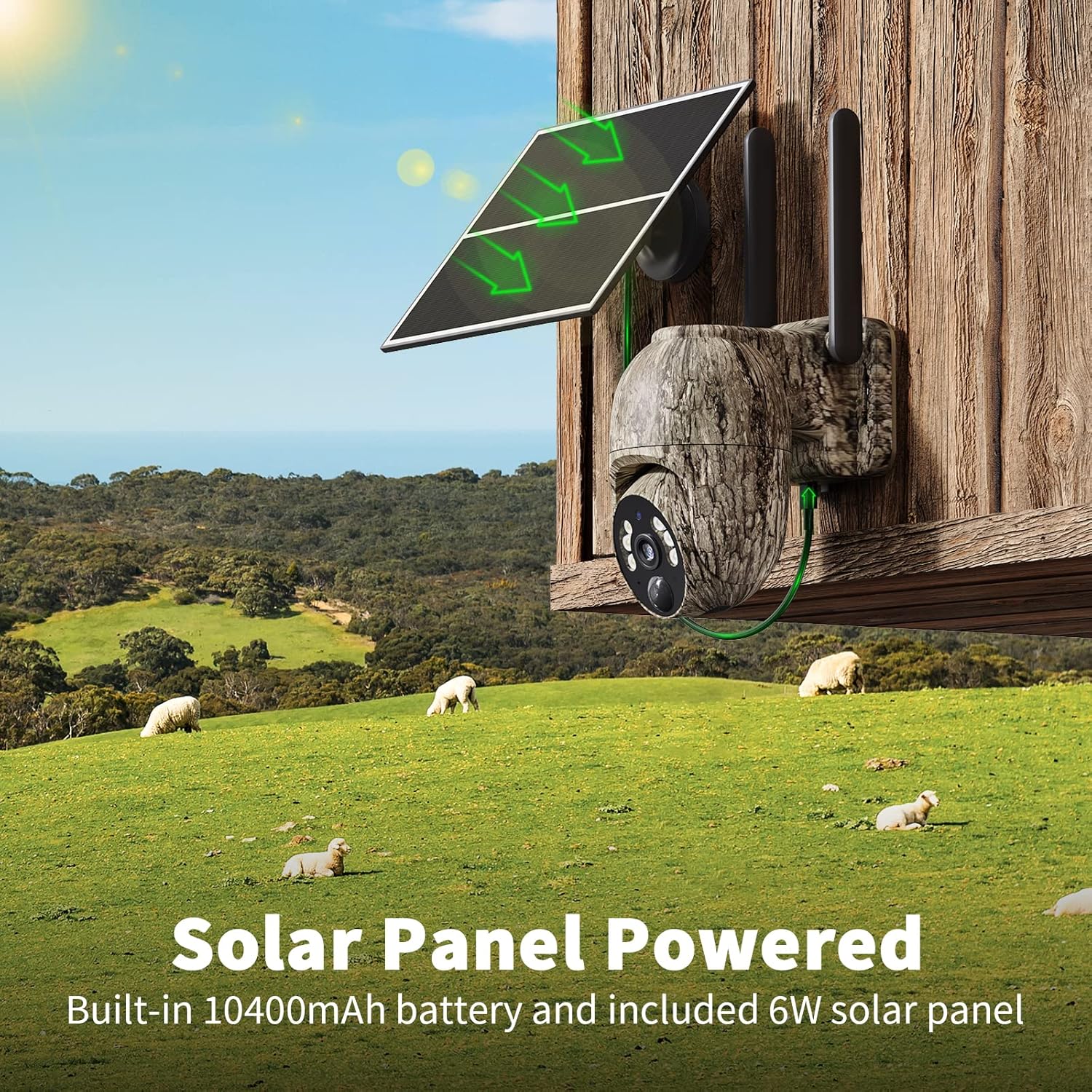 🔥Last Day 49% OFF🔥🔭Oculview 4G/5G LTE Solar Trail Camera with 360° Pan Tilt & Live Video