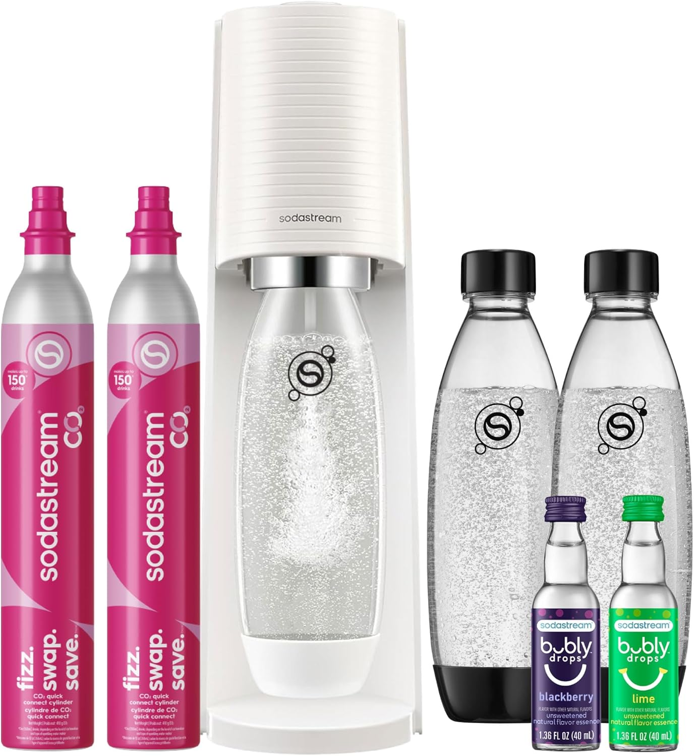 ⚡ [Flash Sale] SodaStream Terra Sparkling Water Maker Bundle with 3 x 60L Quick Connect CO2 Cylinders