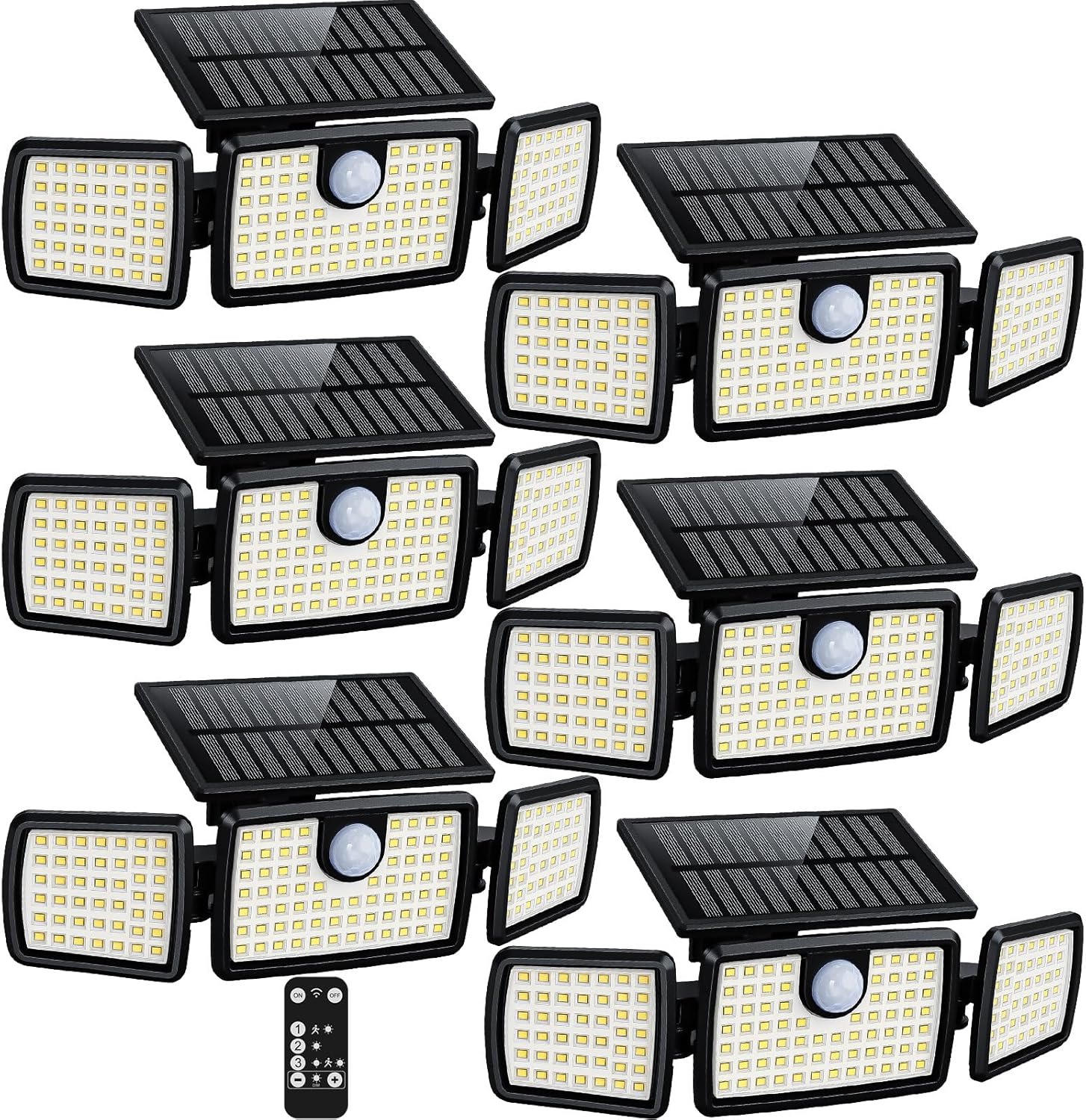 🔥Summer Sale🔥Solar Lights Outdoor, Quick Charge Solar Motion Deck Lights Outdoor for Deck with High Brightness