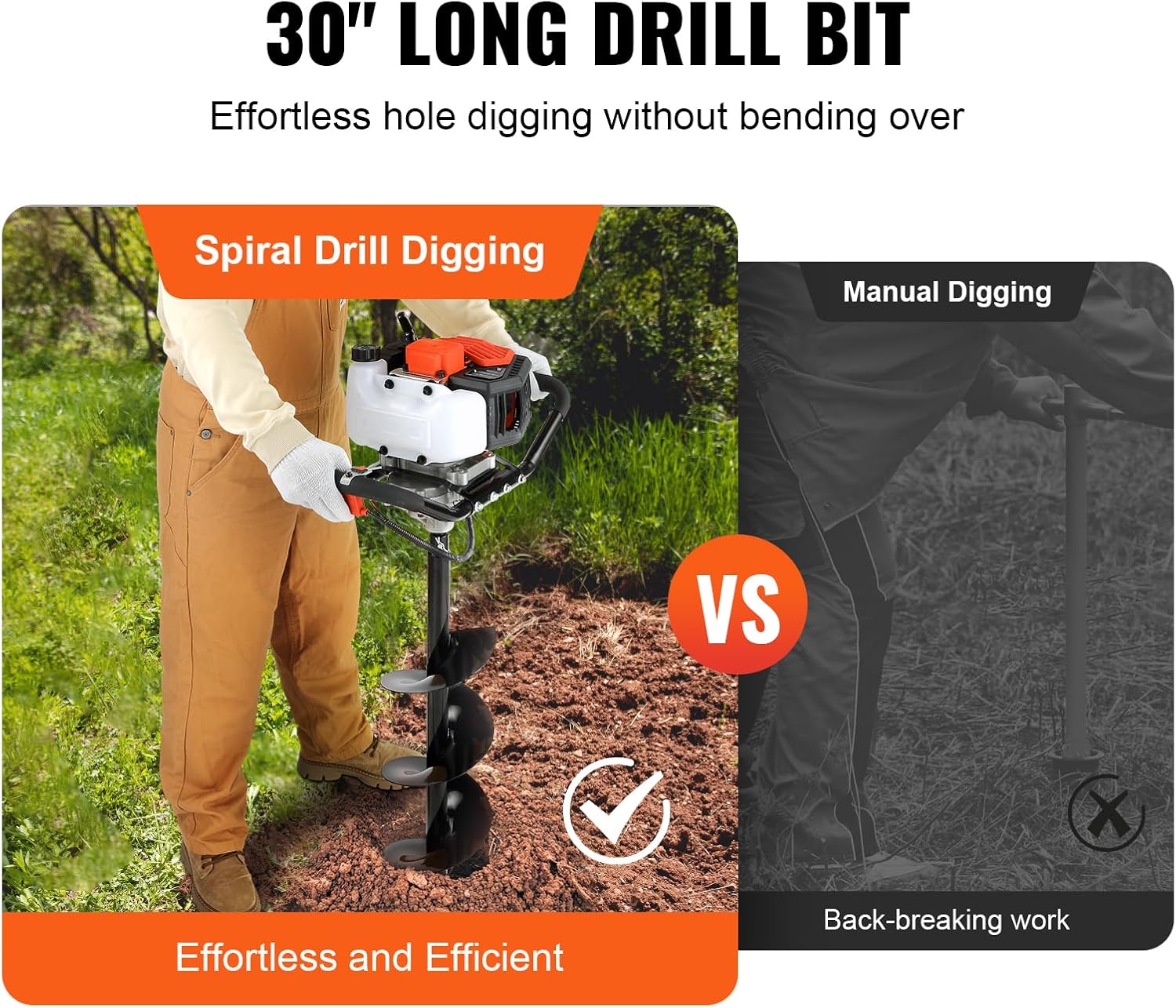 🔥Summer Sale🔥VEVOR Post Hole Digger