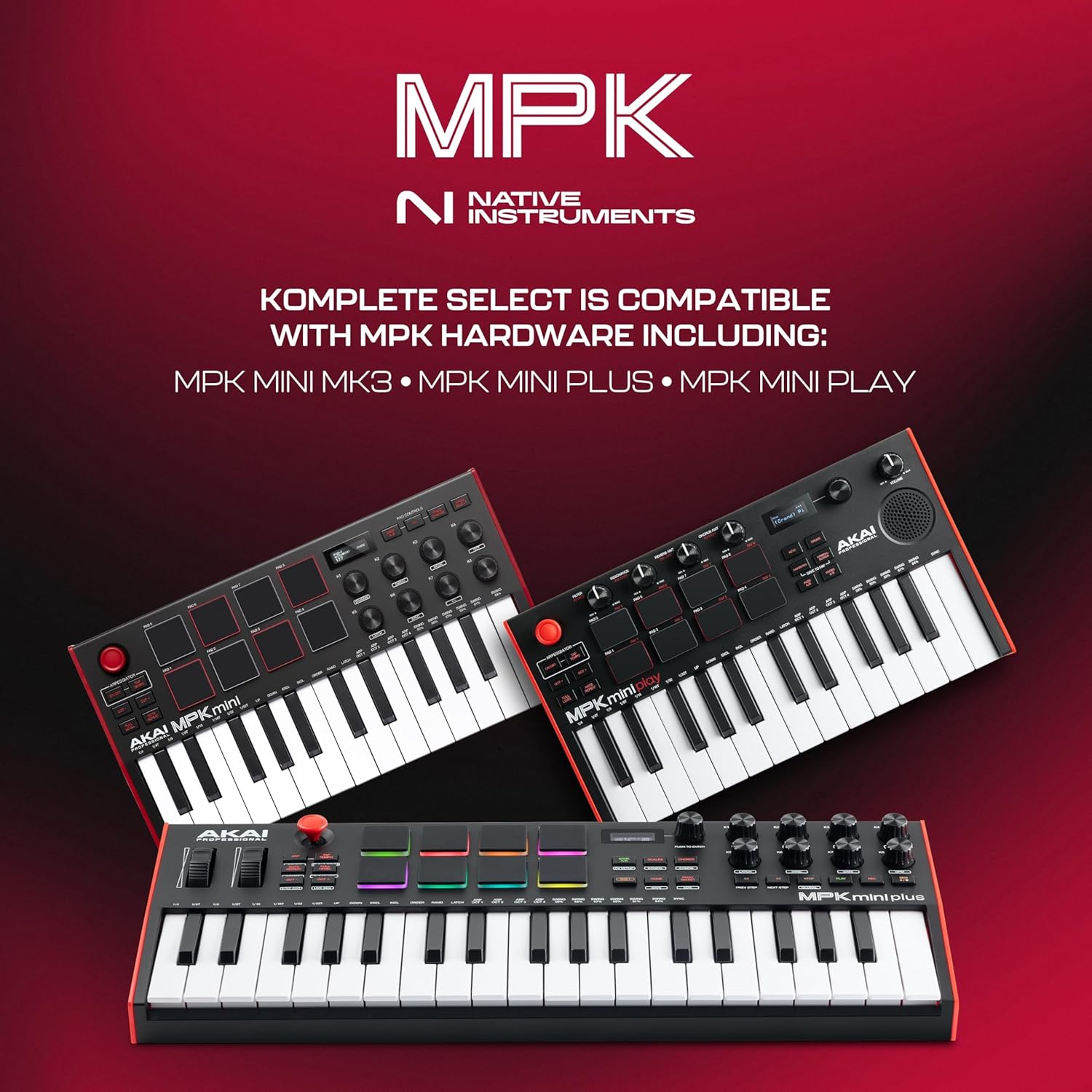 🔥Final Moments🔥Akai Professional MPK Mini Plus - USB MIDI Keyboard Controller