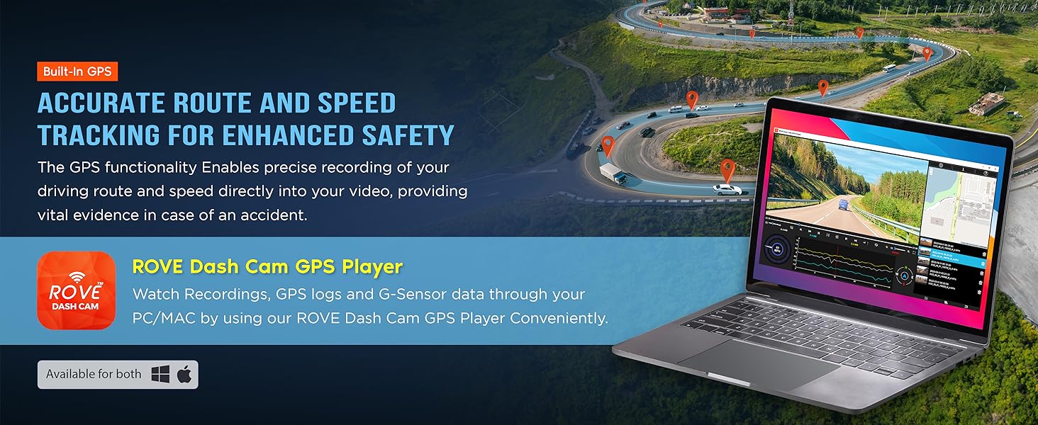 dash cam with gps and speed, dash cam built in gps, gps dash cam