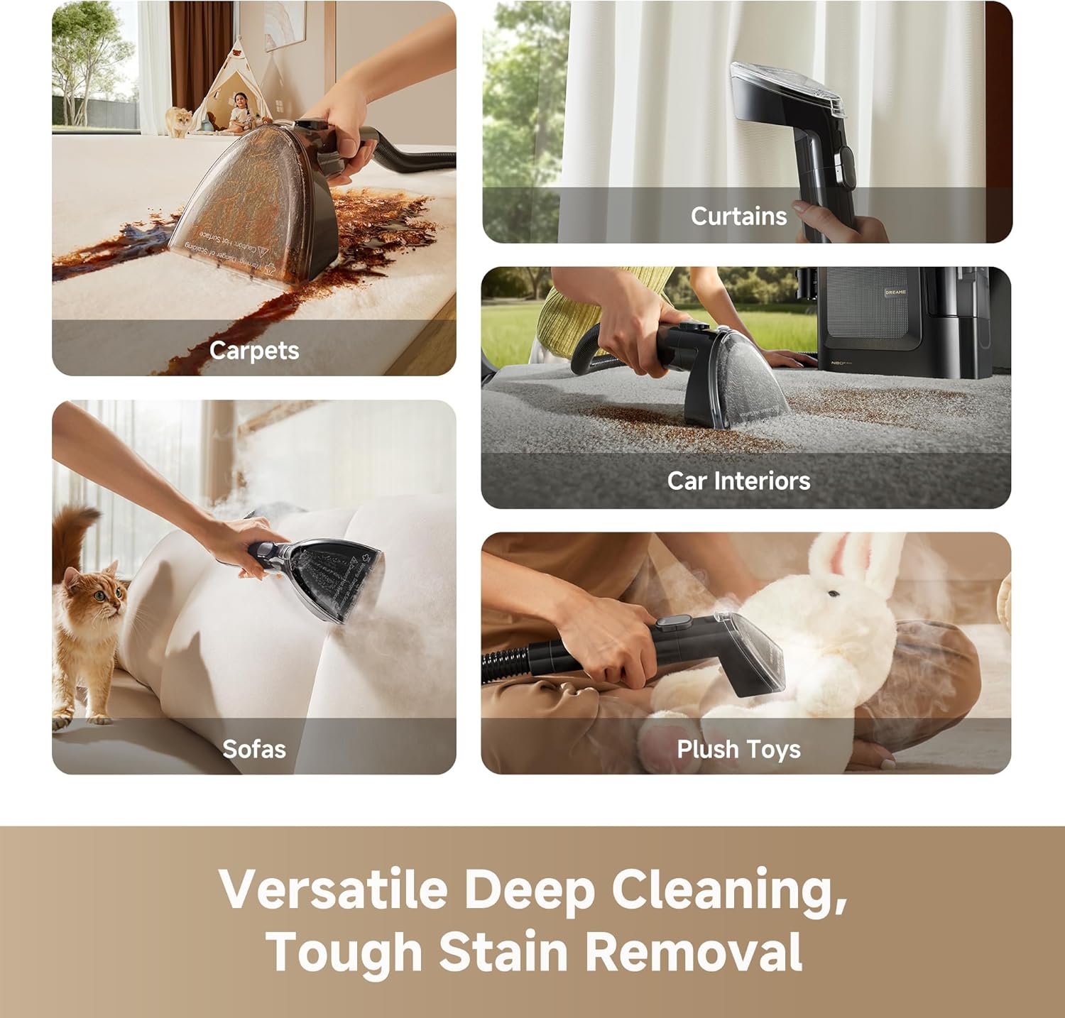 🔥Flash Sale⚡DREAME N20 Steam Carpet Cleaner Machine with Steam